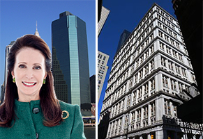 From left: Tara Stacom, 180 Maiden Lane and 195 Broadway