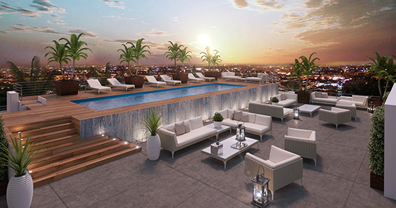 Rendering of the project's pool deck