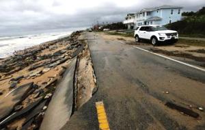 Storm damage on A1A in Flagler Beach (Source: Associated Press)