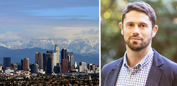 From Left: Los Angeles (one of the cities Fundrise's new West Coast REIT aims to invest in) and Ben Miller