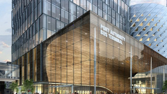 One of the proposed designs for the Port Authority Bus Terminal (credit: Archilier Architecture)