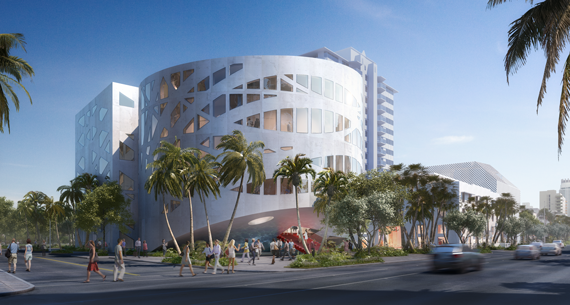 Rendering of the Faena Forum cultural center