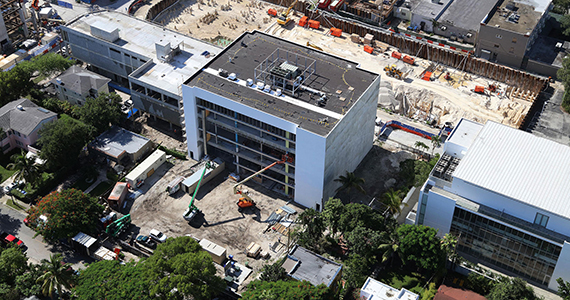 Construction of the Institute of Contemporary Art as of August