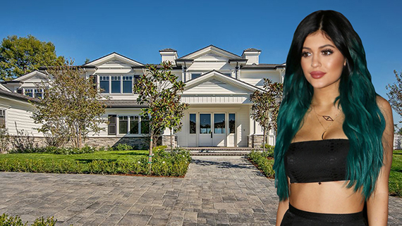 Kylie Jenner and her new Hidden Hills home at 24155 Hidden Ridge Road. (Credit : Berkshire Hathaway HomeServices and KathyaG.2002 via Wikimedia)