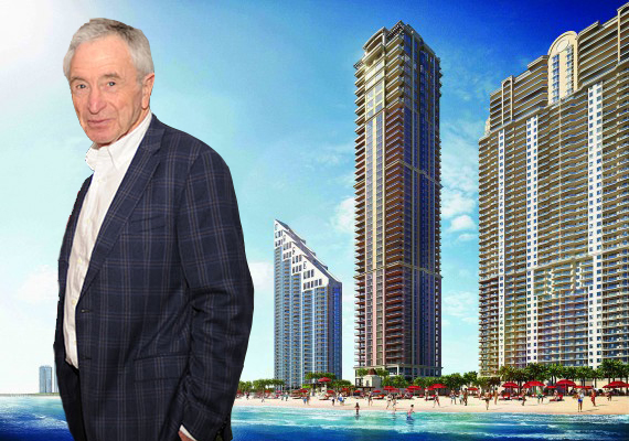 Rendering of the Mansions at Acqualina (Credit: Neoscape) and Jules Trump