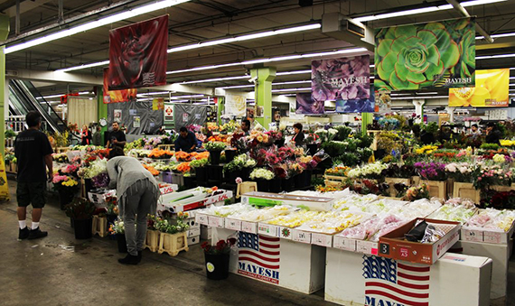Inside the flower market at 755 Wall Street (Credit: Yelp, c/o Diana L.)