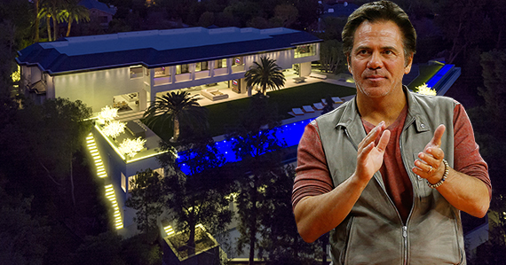 Tom Gores and his new home at 301 North Carolwood Drive (Credit: Getty, Simon Berlyn)