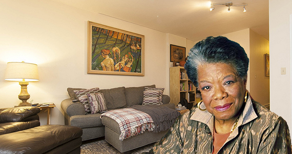 29 East 129th Street (Inset: Maya Angelou)