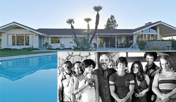 The house at 19515 Cameron Avenue (via Jenny Xu) and the cast of Boogie Nights (Michael Ochs, Getty Images)