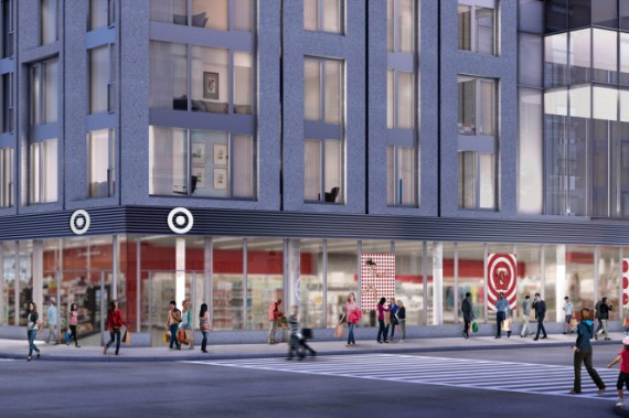 Rendering of Target at 615 10th Avenue (credit: Target)