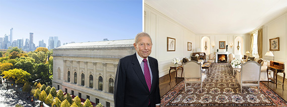 998 Fifth Avenue (credit: Sotheby’s International Realty) and Ronald Stanton (credit: Getty Images)