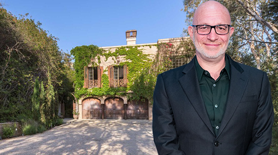Akiva Goldsman and his house at 1410 Davies Drive (Credit: Getty, The Agency)