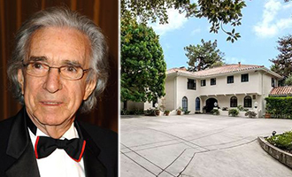 Arthur Hiller and his longtime home at 1218 Benedict Canyon Drive (Credit: IMDB, Estately)