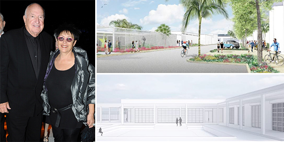 Don and Mera Rubell (Credit: Getty Images) and renderings of the new Rubell Family Collection