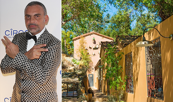Christian Audigier and his property at 2083 North Topanga Canyon Boulevard (Credit: Getty, Zillow)