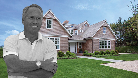 Joe Farrell and his spec home at 423 Parsonage Lane (Credit: Corcoran)