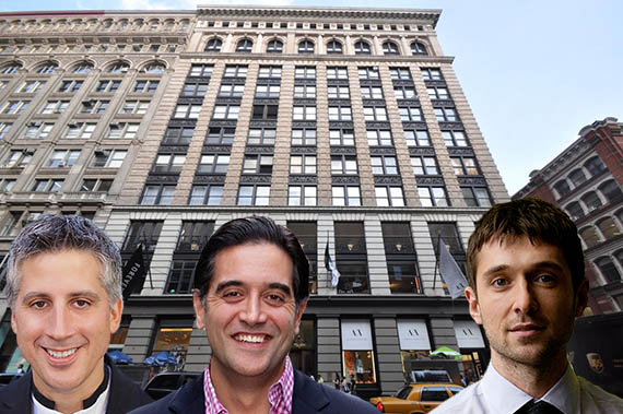 From left: ZocDoc's Oliver Kharraz and Cyrus Massoumi, 568 Broadway and Thrillist's Ben Lerer (credit: Getty Images)