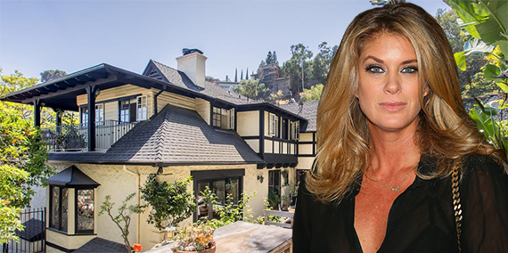 Rachel Hunter and her home at 1644 North Crescent Heights Boulevard (Credit: Getty)