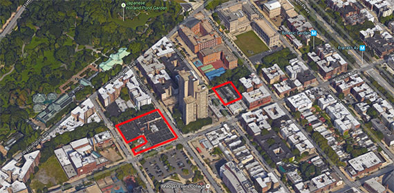 Cornell Realty Management's South Crown Heights development sites at 40 Crown and 931 Carroll Street