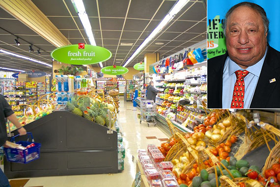 John Catsimatidis and a Gristedes store (credit: Getty Images)