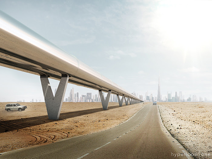 The hyperloop would move at extremely high speeds