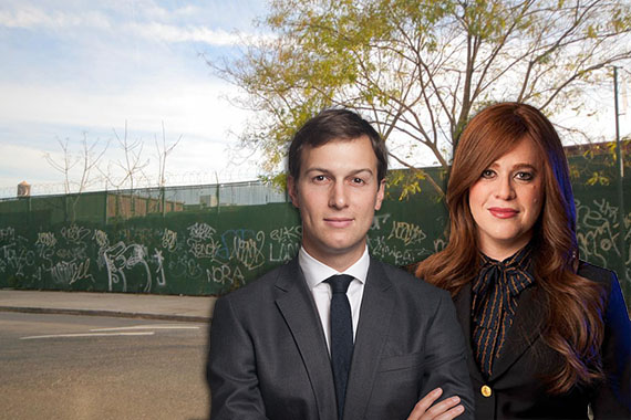 From left: Jared Kushner, Toby Moskovits and 215 Moore Street in Bushwick