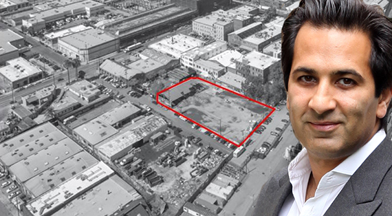 The violet street lot and Philip Rahimzadeh, who heads Core Development Group