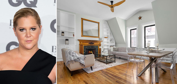 Amy Schumer (Credit: Getty) and her co-op at 129 West 80th Street