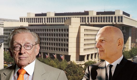 From left: Larry Silverstein, FBI Headquarters in Washington, D.C. (credit FBI) and Steve Roth