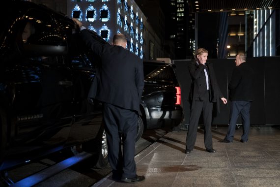 Members of the U.S. Secret Service outside of Trump Tower (Credit: Getty Images)
