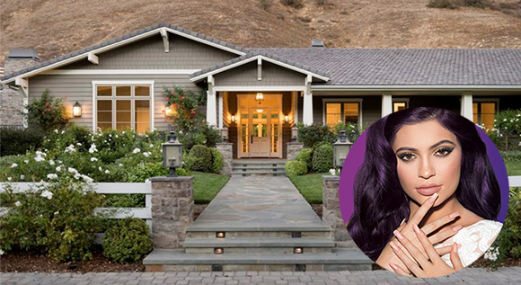 Kylie Jenner and her home at 5206 Scott Robertson Road (Credit: Sinful Colors, Pinnacle Real Estate Properties)