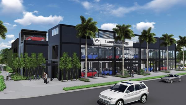 Rendering of Lauderdale MINI dealership at 2125 South Federal Highway