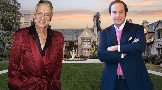 Hugh Hefner, Daren Metropoulos and the Playboy Mansion at 10236 Charing Cross Road
