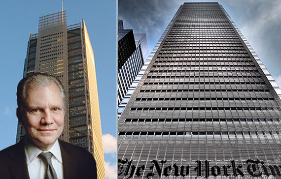 Arthur Sulzberger Jr. and The New York Times Building