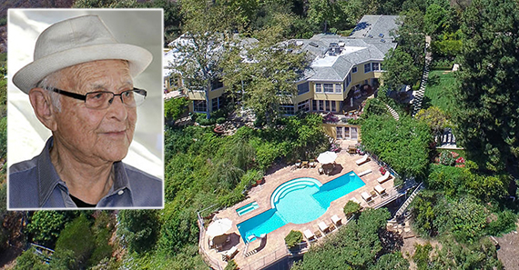 Norman Lear and his house at 1911 Westridge Road