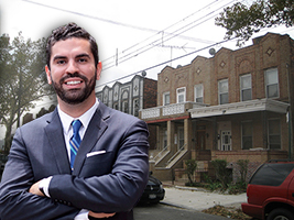 Rafael Espinal and homes in East New York in Brooklyn