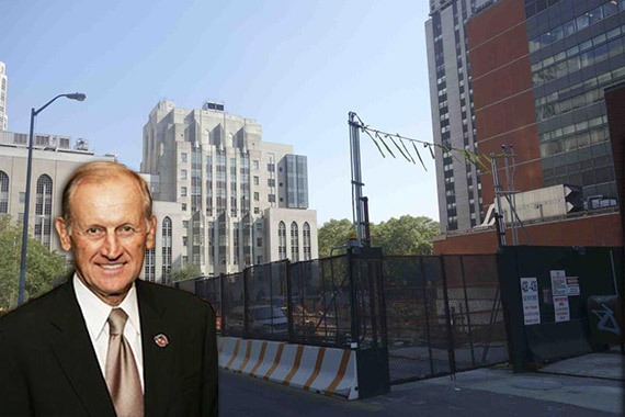 Richard Anderson and construction site at 1283 York Avenue