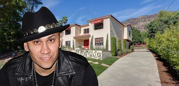 Taboo and his house on Skyview Drive (Credit: Getty, Redfin)