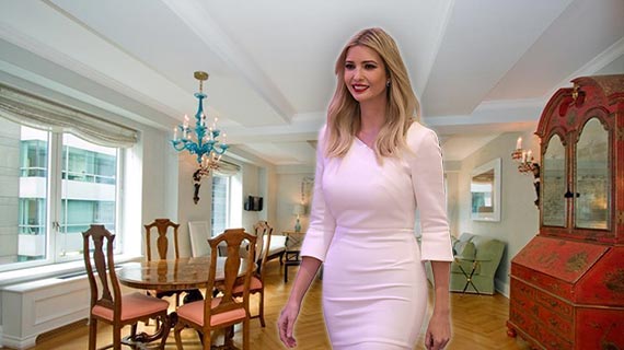 Ivanka Trump and the unit at 502 Park Avenue (photo credit: Getty)