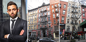 From left: Raphael Toledano, 253 East 10th Street and 27 St. Mark's Place in the East Village