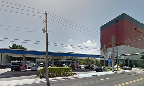Gas station at 720 Southwest Second Avenue in Miami