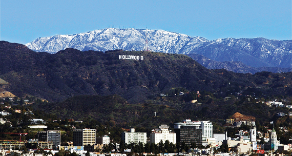 The Hollywood Hills, where home prices have soared.
