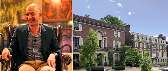 Jeff Bezos (via Wiki Commons) and his new pair of mansions in Kalorama