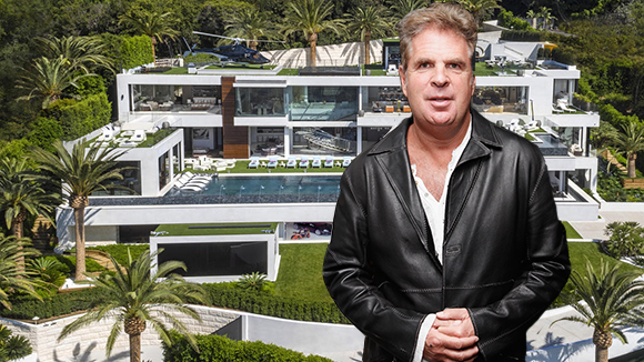 The spec house in Bel Air and Bruce Makowsky (Credit: Makowsky via LA Times, Getty)