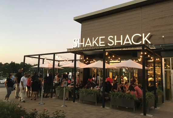 Trendy chains like Shake Shack can help make a mall a destination.