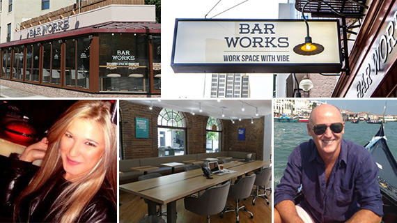 Clockwise from bottom left: Zoia Kyselova, Bar Works spaces and Renwick Haddow (Credit: Bar Works)