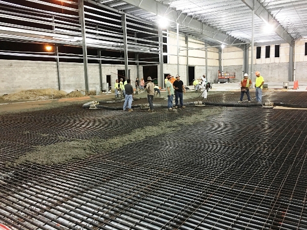 Construction work at the Florida Hospitals Home Ice complex near Tampa