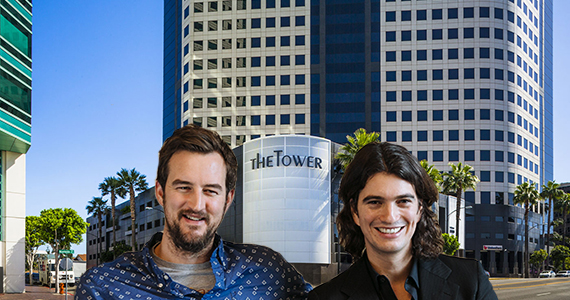 Miguel McKelvey and Adam Neumann of WeWork and the Tower Burbank