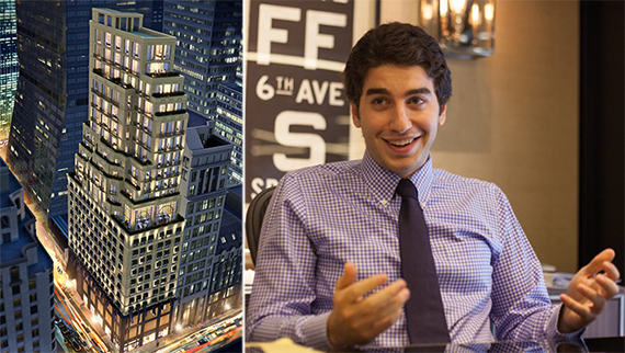 From left: A rendering of 685 Fifth Avenue and Gulaylar Group’s Mehmet Gulay
