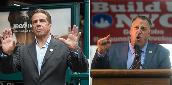 Andrew Cuomo and Gary LaBarbera (Credit: Getty Images)